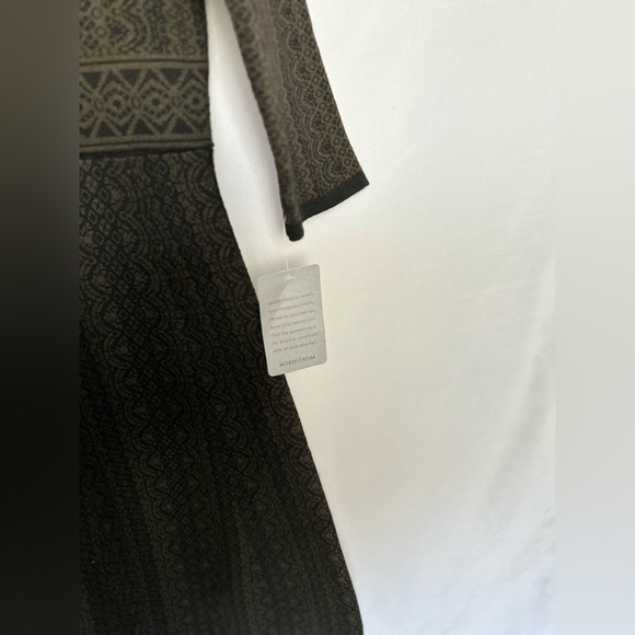 NWT Nina Leonard Print Fit & Flare Sweater Dress - Picture 4 of 5